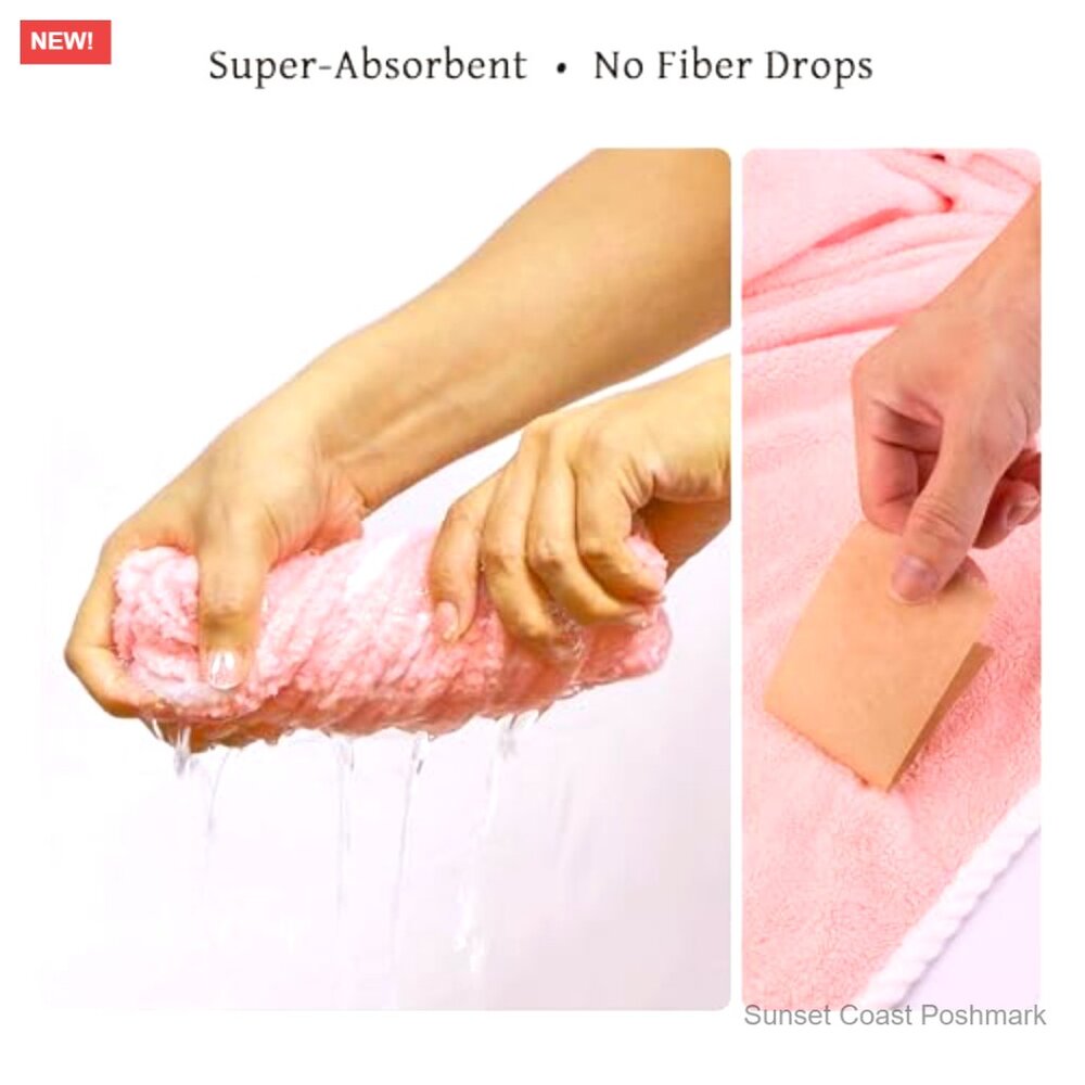 Microfiber Shower Robe Adjustable Closure Spa Wra… - image 5